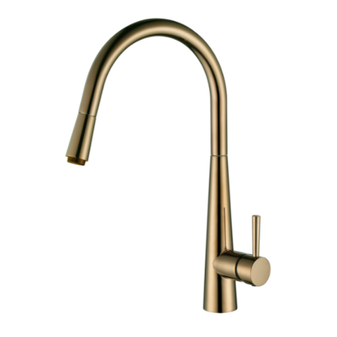 Modern National Kasper Pull-Out Kitchen Mixer Brushed Bronze