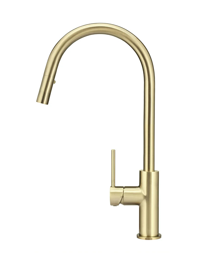 Meir Round Piccola Pull Out Kitchen Mixer Tap - Tiger Bronze