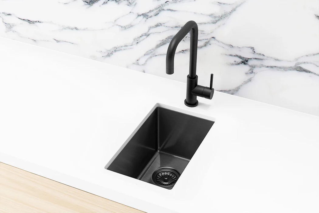 Meir Bar Sink - Single Bowl 382 x 272 - Brushed Gun Metal