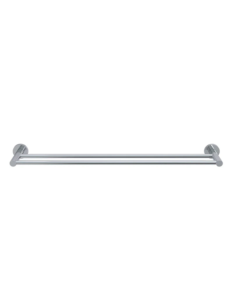 Meir Round Double Towel Rail 600mm - Polished Chrome
