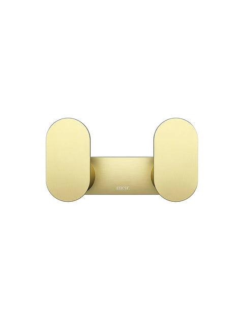 Meir Curvae Double Robe Hook - Tiger Bronze