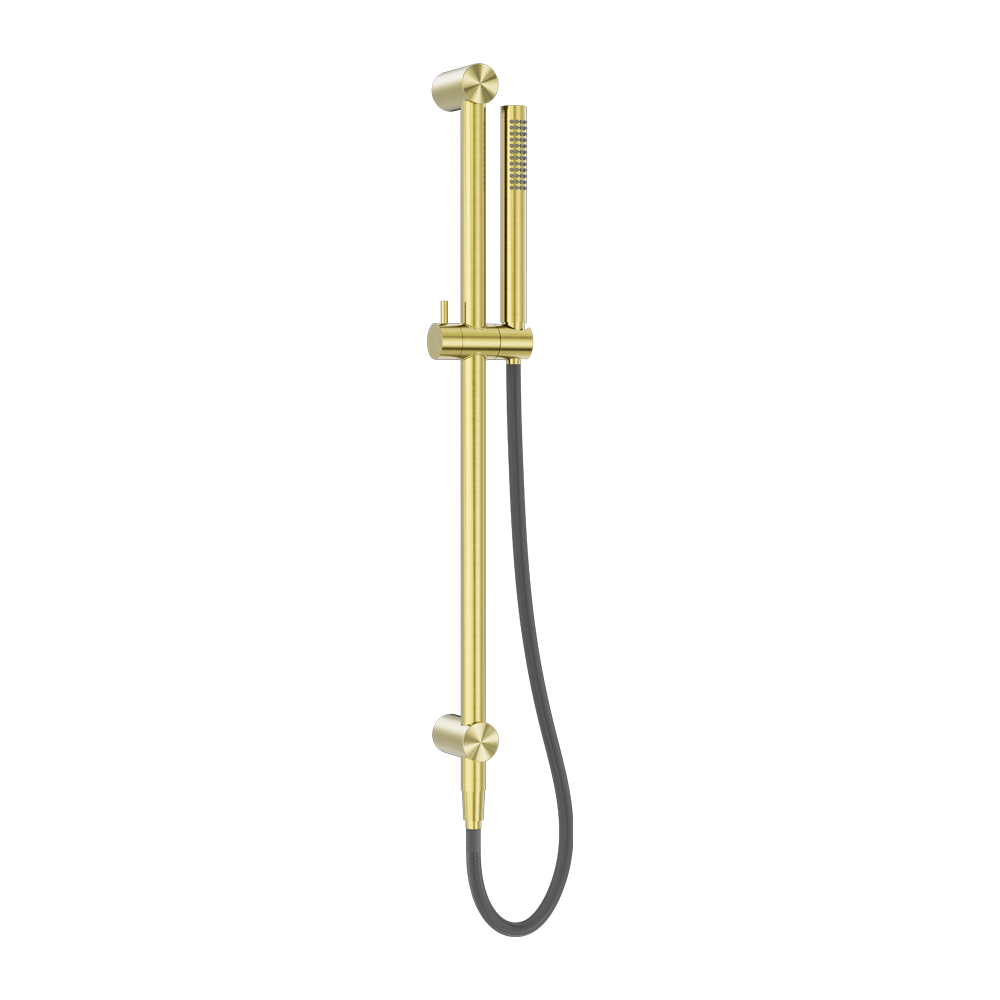 Nero Zen SS316L Shower Rail Outdoor Hose Brushed Gold