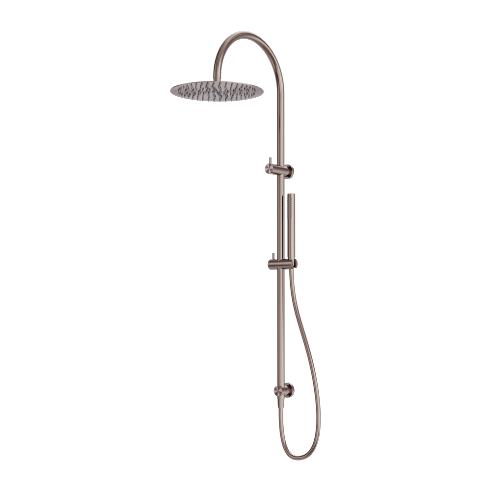 Nero Zen SS316L Twin Shower Brushed Bronze