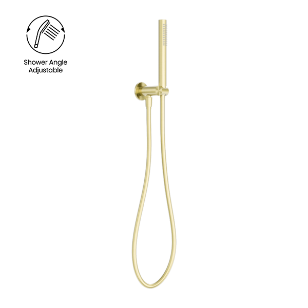 Nero Zen SS316L Handshower On Bracket Brushed Gold