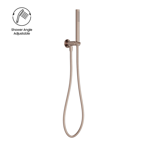 Nero Zen SS316L Handshower On Bracket Brushed Bronze