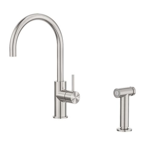 Nero. Zen SS316L Kitchen Mixer With Handspray Brushed Nickel