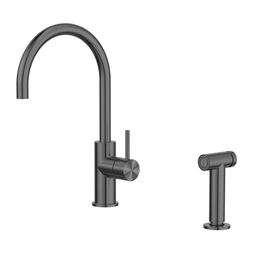 Nero Zen SS316L Kitchen Mixer With Handspray Graphite