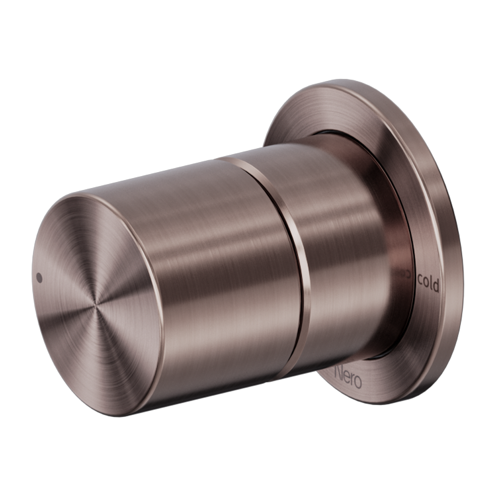 Nero Pure SS316L Progressive Shower Mixer Brushed Bronze