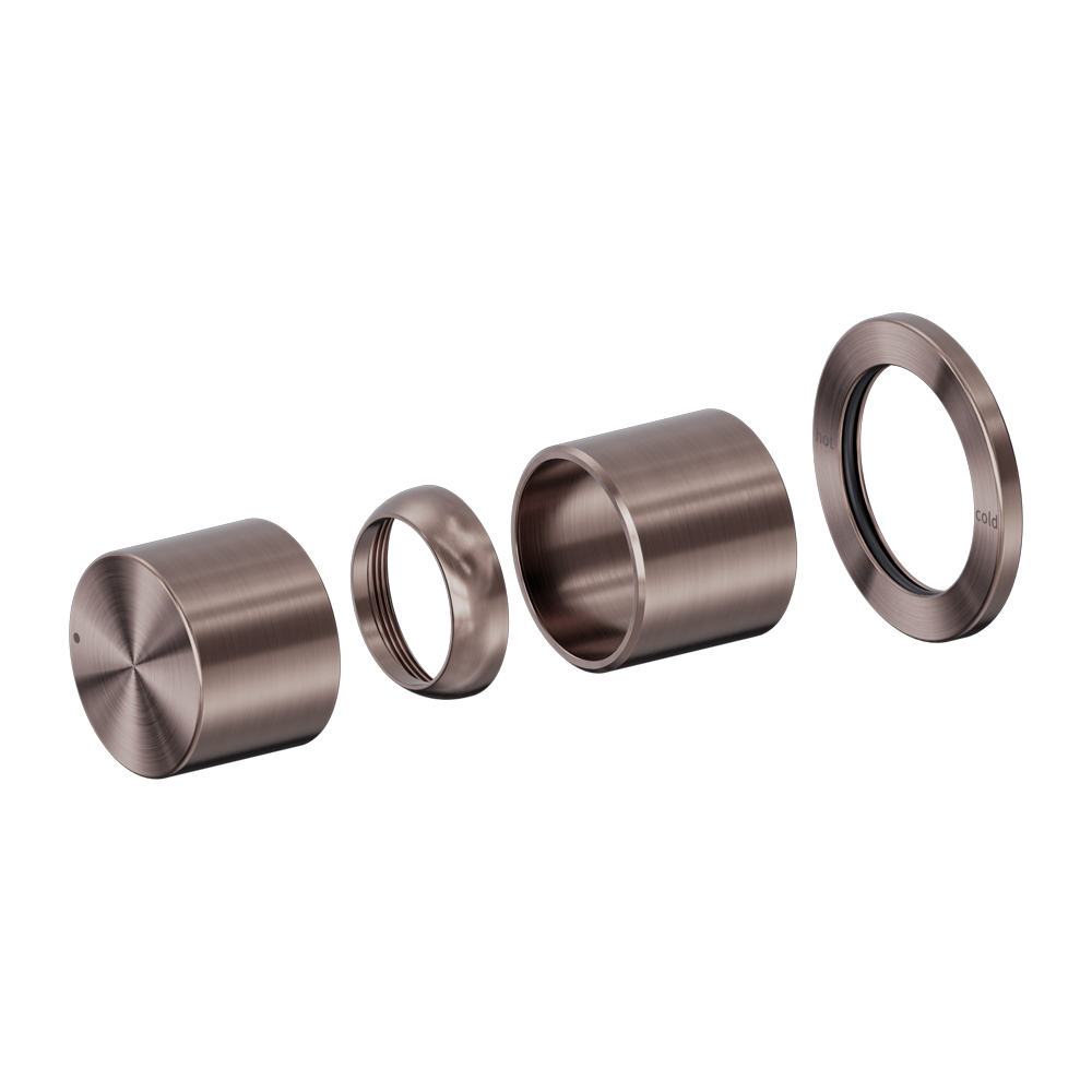 Nero Pure SS316L Progressive Shower Mixer Trim Kit Only Brushed Bronze