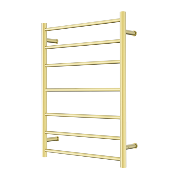Nero Mecca 240V 7 Bar Heated Towel Ladder Brushed Gold (NR190003hBG)