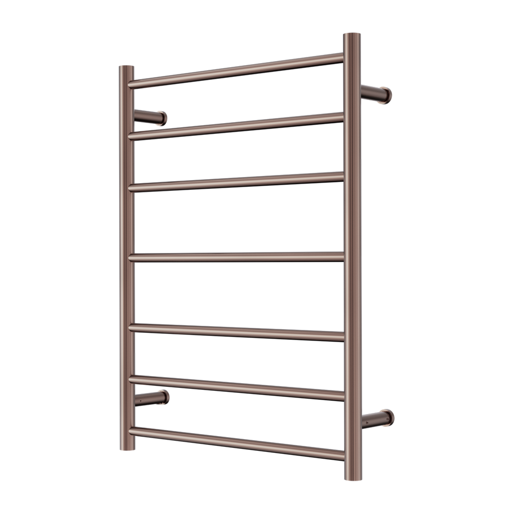 Nero Mecca 240V 7 Bar Heated Towel Rail Brushed Bronze