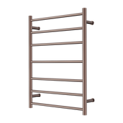 Nero Mecca 240V 7 Bar Heated Towel Rail Brushed Bronze