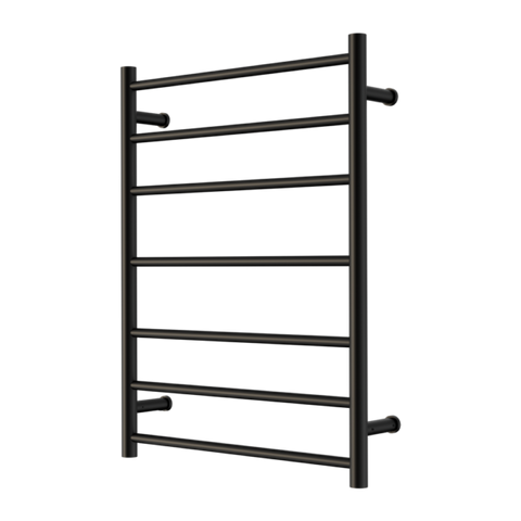 Nero Mecca 240V 7 Bar Heated Towel Ladder Matte Black (NR190003hMB)