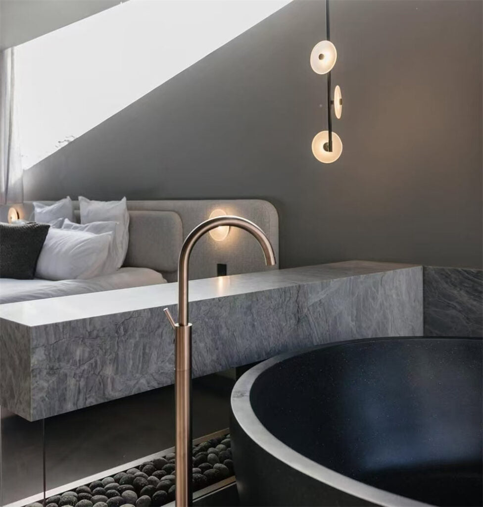 Nero Mecca Freestanding Bath Mixer Brushed Bronze