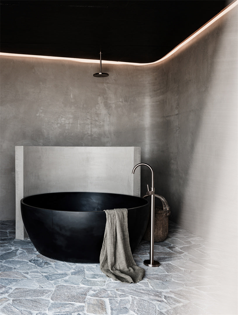Nero Mecca Freestanding Bath Mixer Brushed Bronze