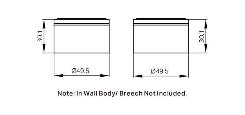 Nero Kara Wall Top Assemblies - Matte Black