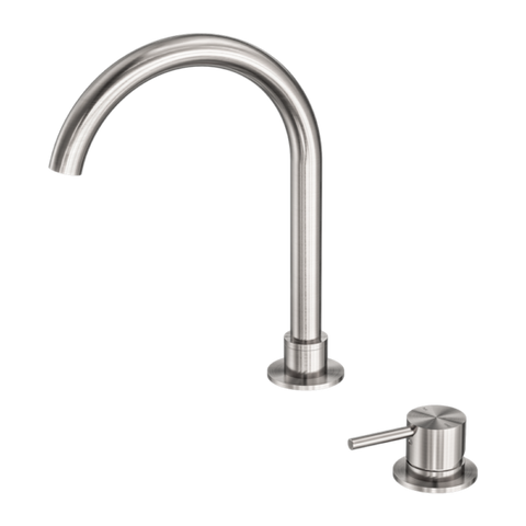 Nero Mecca Hob Basin Mixer Brushed Nickel
