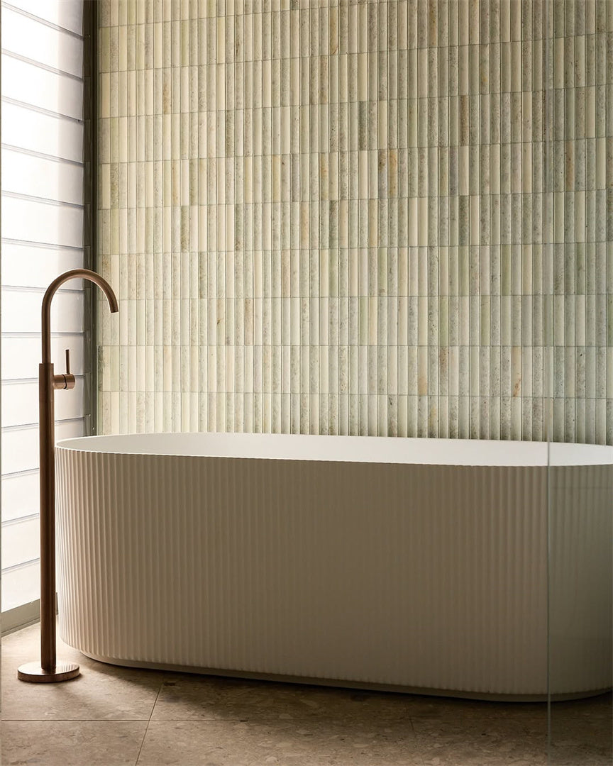 Nero Mecca Freestanding Bath Mixer Brushed Bronze