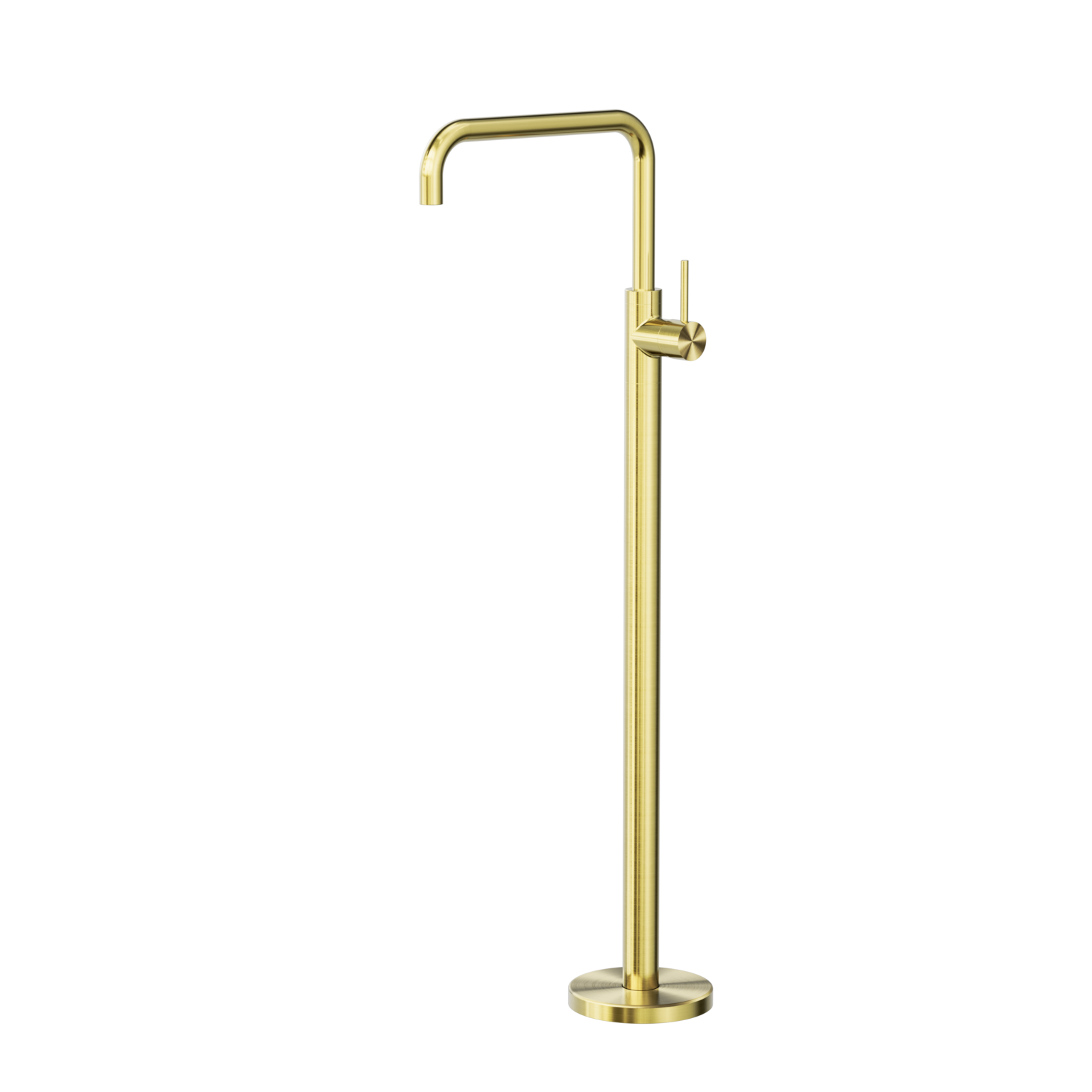Nero Mecca Freestanding Bath Mixer Square Shape Brushed Bronze