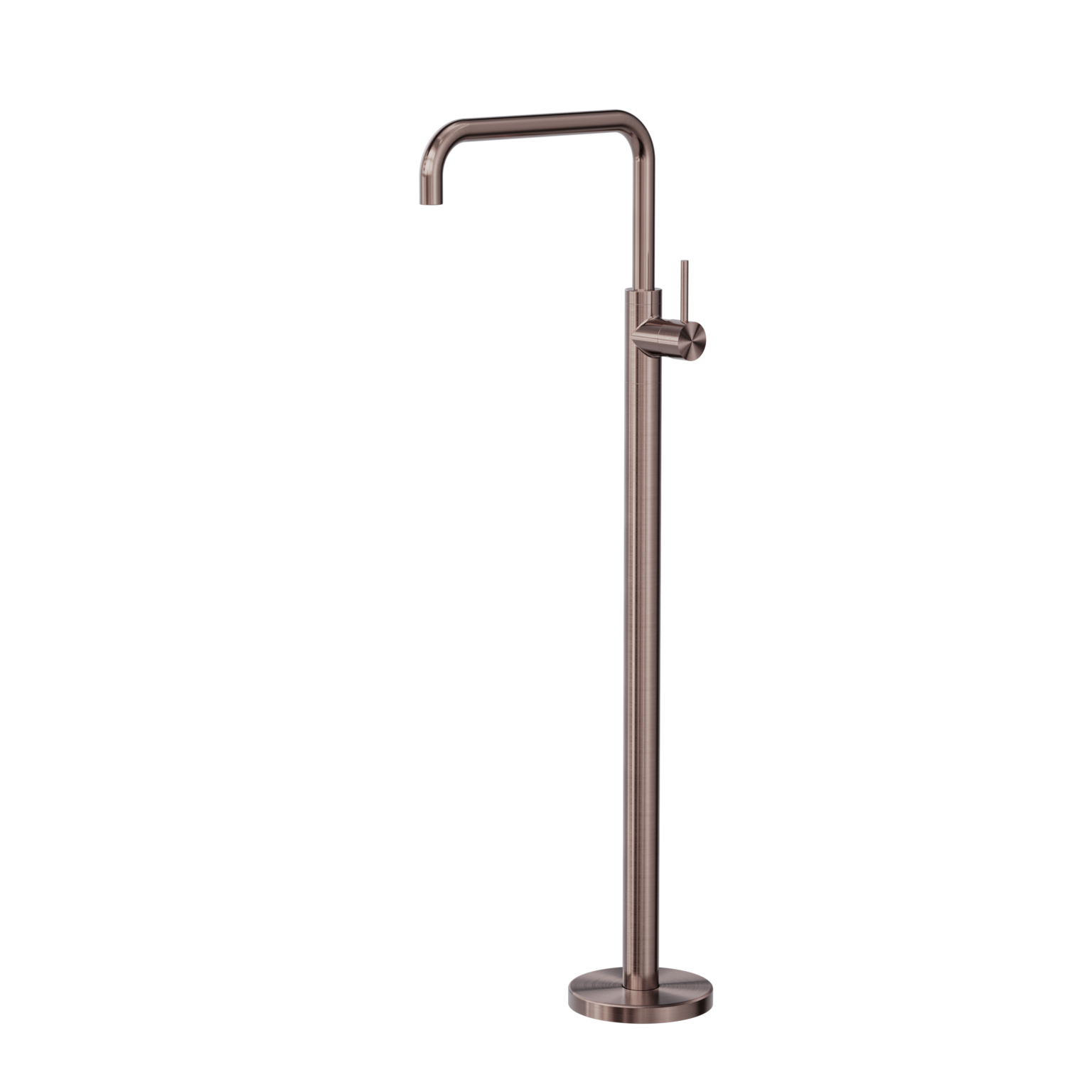 Nero Mecca Freestanding Bath Mixer Square Shape Brushed Bronze
