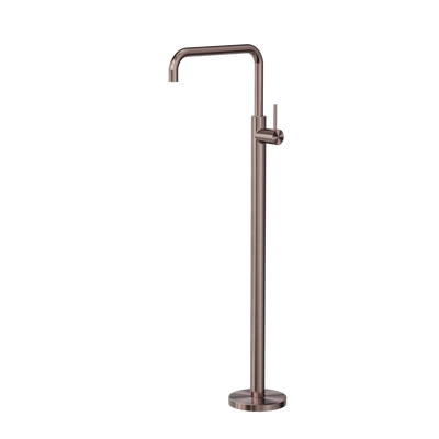 Nero Mecca Freestanding Bath Mixer Square Shape Brushed Bronze