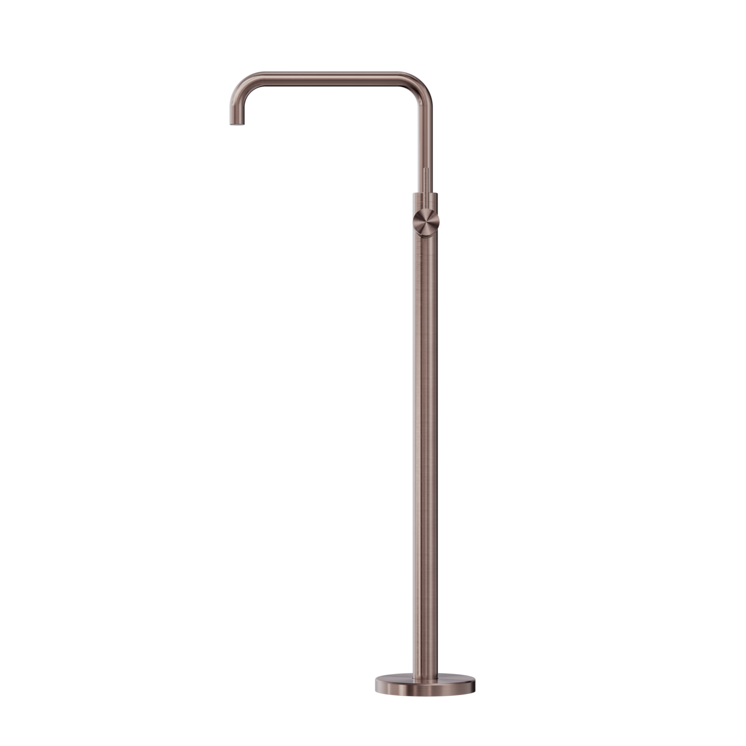 Nero Mecca Freestanding Bath Mixer Square Shape Brushed Bronze