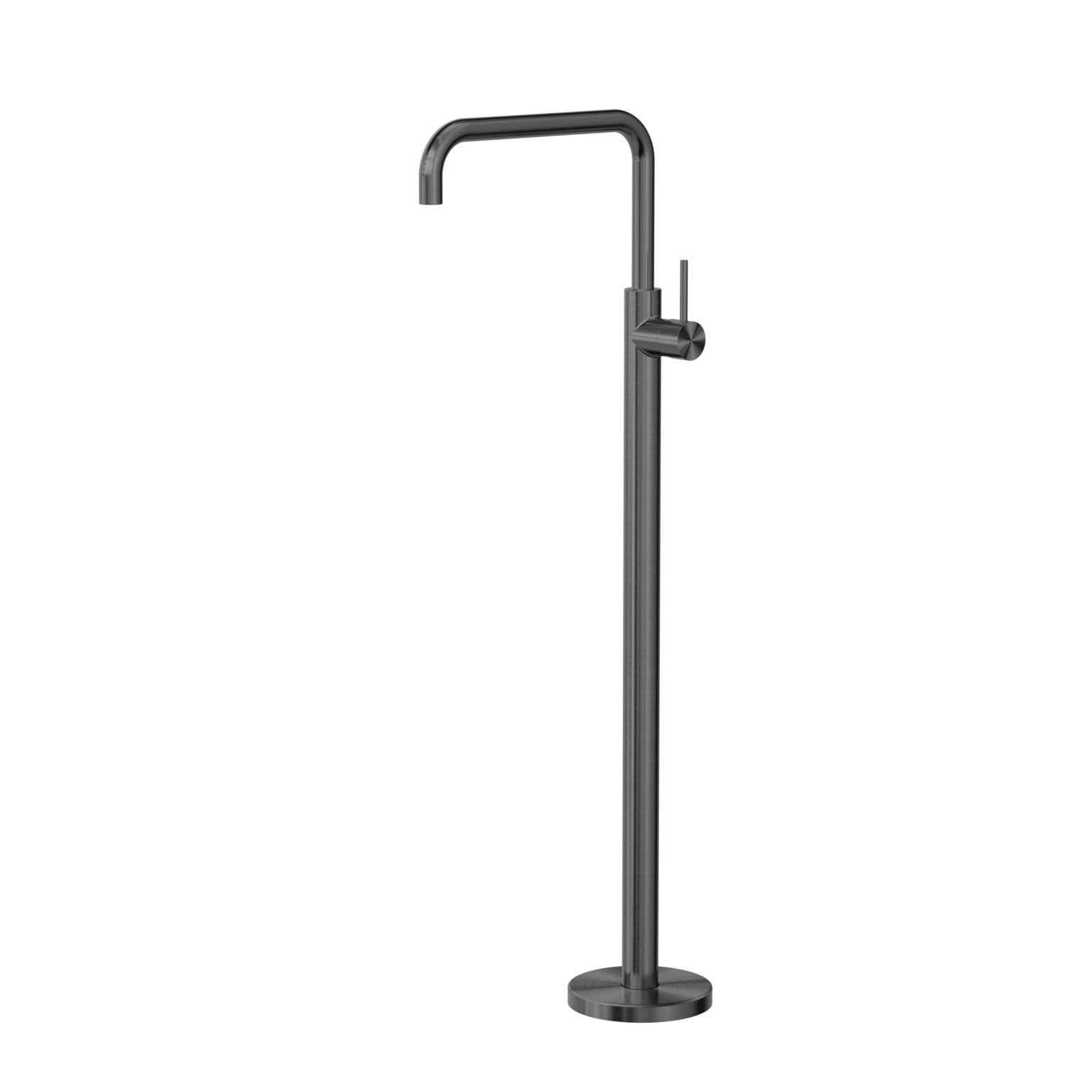 Nero Mecca Freestanding Bath Mixer Square Shape Gun Metal