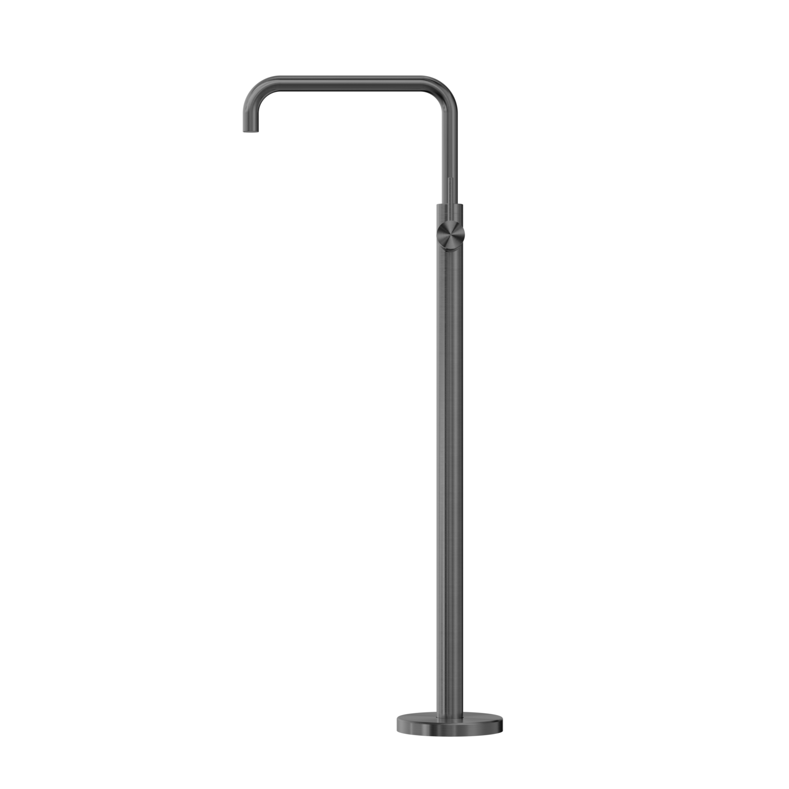 Nero Mecca Freestanding Bath Mixer Square Shape Gun Metal
