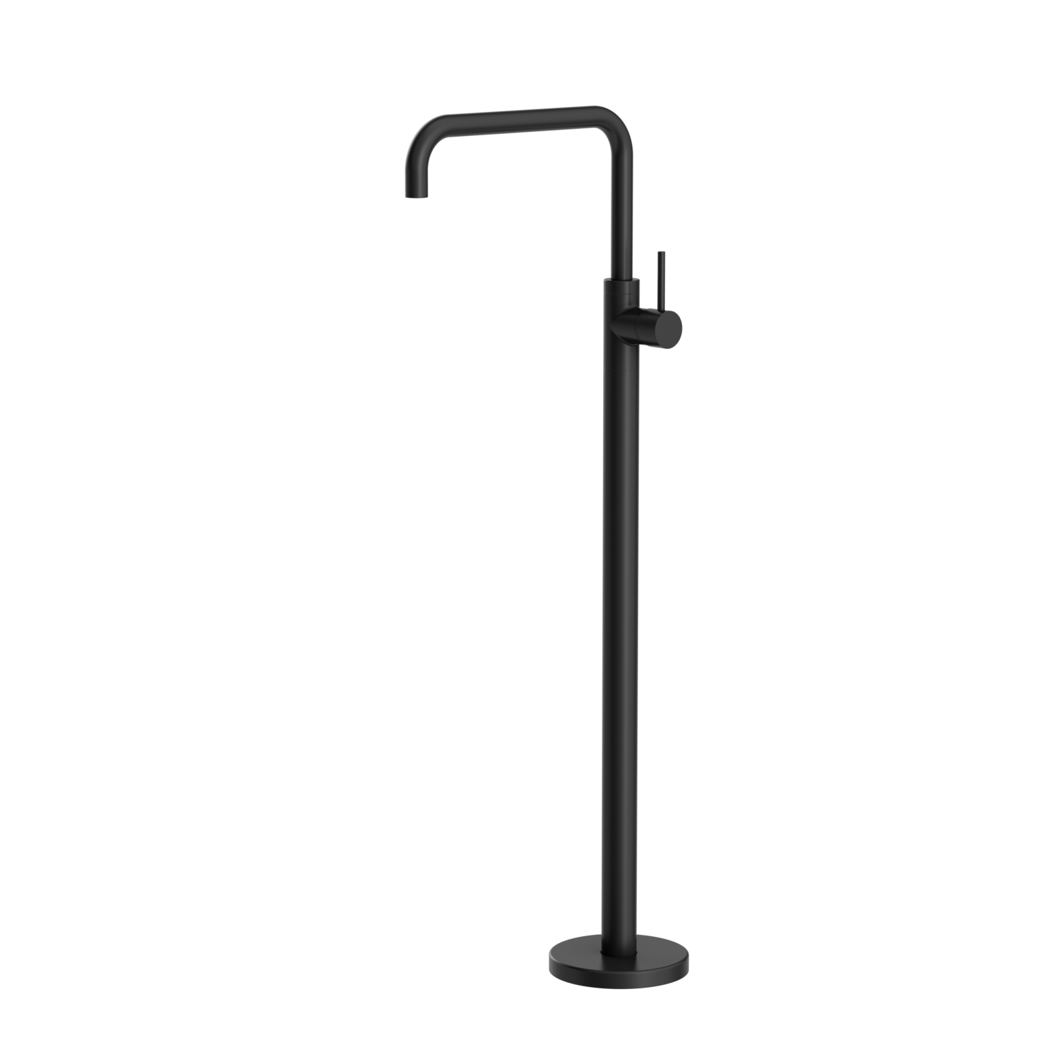 Nero Mecca Freestanding Bath Mixer Square Shape Matte Black