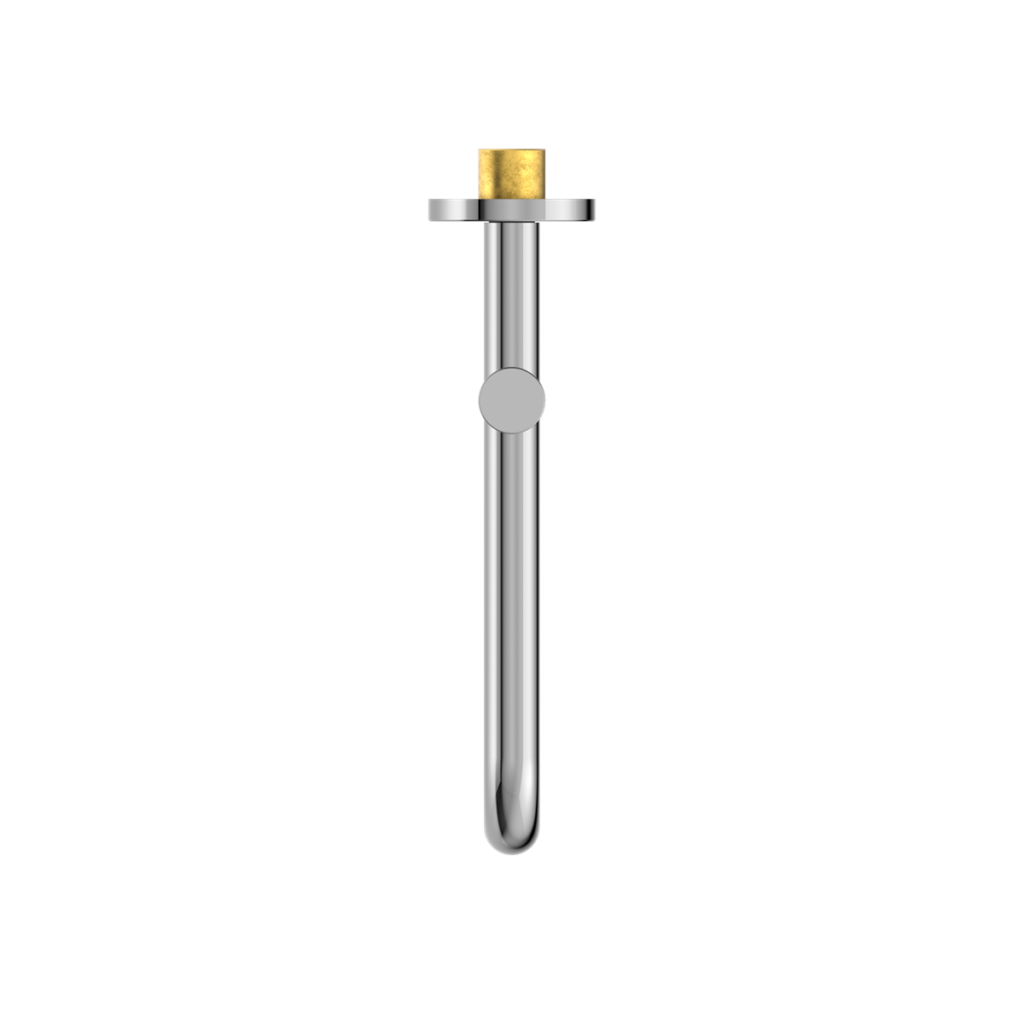 Nero Mecca Wall Mounted Swivel Bath Spout Only 225mm Chrome
