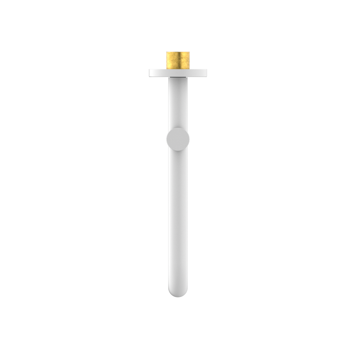 Nero Mecca Wall Mounted Swivel Bath Spout Only 225mm Matte White