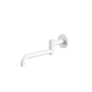Nero Mecca Wall Mounted Swivel Bath Spout Only 225mm Matte White
