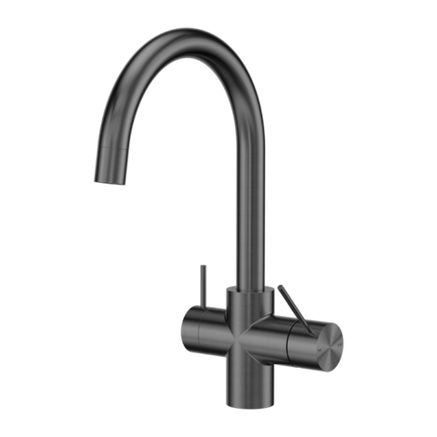 Nero Mecca 3 Way Filtered Mixer Tap Gun Metal (NR221907eGM)