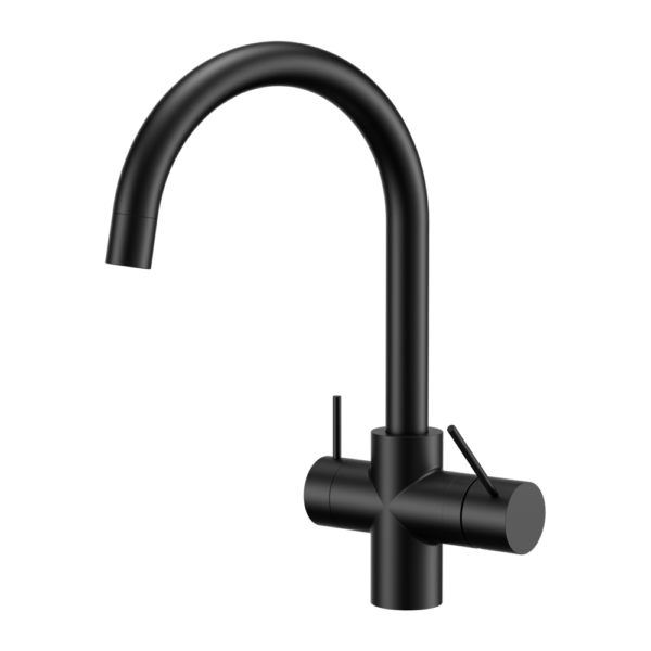 Nero Mecca 3 Way Filtered Mixer Tap Matte Black (NR221907eMB) Black