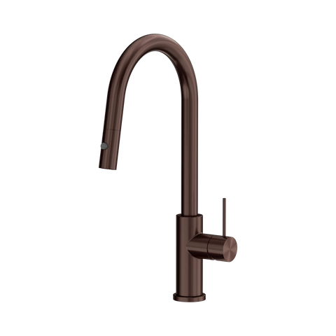 Nero Mecca Pull Out Sink Mixer With Vegie Spray Function Rome Bronze