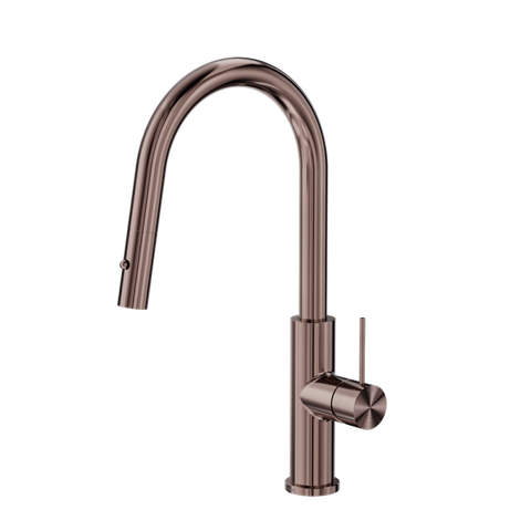 Nero Mecca Smart Sensor Pull Out Kitchen Mixer Brushed Bronze