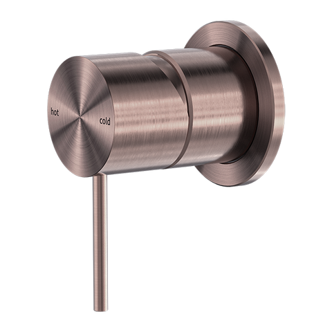 Nero Mecca Shower / Basin Wall Mixer 60mm Plate Brushed Bronze