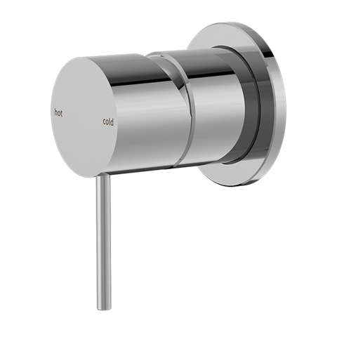 Nero Mecca Shower / Basin Wall Mixer 60mm Plate Chrome