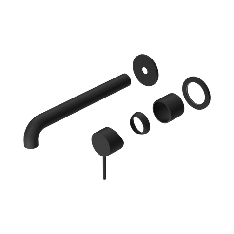Nero Mecca Wall Basin/Bath Mixer Separate Back Plate 230mm Trim Kit Only Matte Black