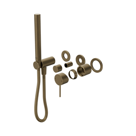 Nero Mecca Shower Mixer Diverter System Separate Back Plate II Trim Kit Only Tumbled Antique Brass