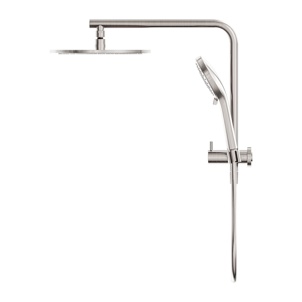 Nero Mecca 2 in 1 Twin Shower Brushed Nickel