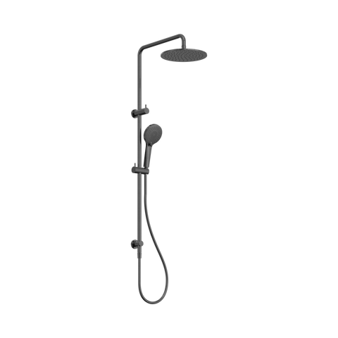 Nero Round Twin Shower Gun Metal