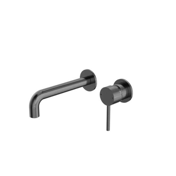 Nero Dolce Wall Basin/Bath Mixer Separate Back Plate - Gunmetal