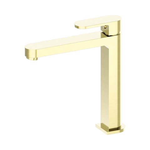 Nero Ecco Tall Basin Mixer - Brushed Gold