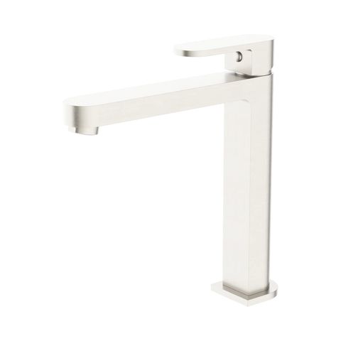 Nero Ecco Tall Basin Mixer - Brushed Nickel