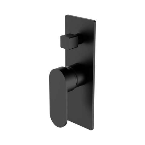 Nero Ecco Shower Mixer With Diverter - Matte Black