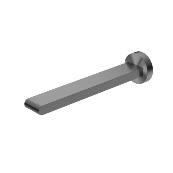 Nero Bianca Fixed Bath Spout Only 240mm - Gunmetal