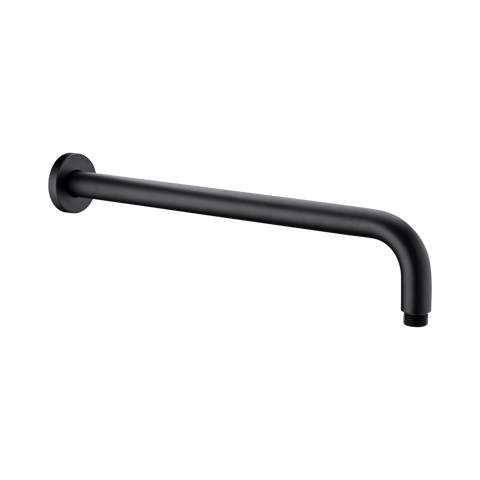 Nero Round Shower Arm 330mm Length Matte Black