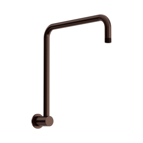 Nero Round Swivel Shower Arm Rome Bronze