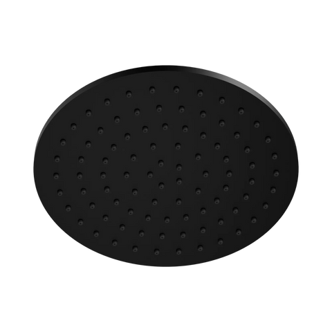 Nero 250mm Round Metal Shower Head II Matte Black